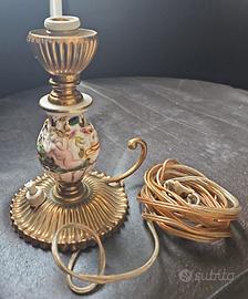 Lampada da tavolo porcellana Capodimonte 