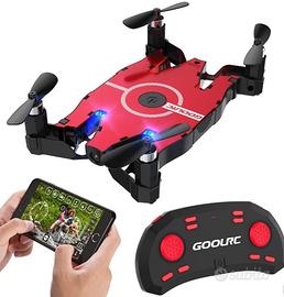 Mini drone JJRC H49 sol FPV NUOVO con cam ROSSO