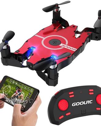 Mini drone JJRC H49 sol FPV NUOVO con cam ROSSO