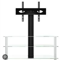 mobile portatelevisore in vetro