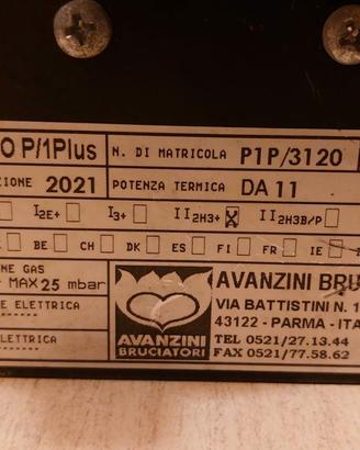Bruciatore x Forno Pizza