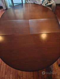 Tavolo legno rotondo allungabile  6+ 8 persone 