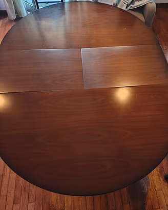 Tavolo legno rotondo allungabile  6+ 8 persone 