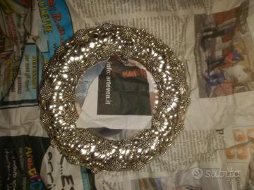 Cornice argento rotonda