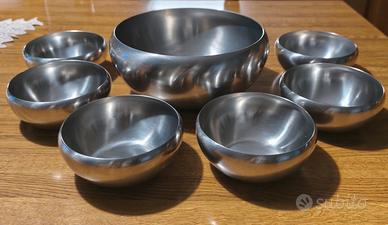 Set 7 ciotole acciaio Alessi