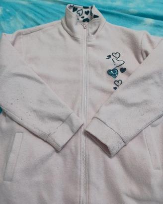 Vestaglia Lunga in Pile Rosa – Calda taglia 10anni