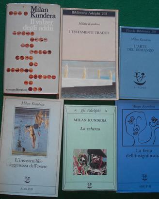 MILAN KUNDERA LOTTO di 15 volumi anche singoli