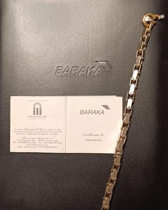 Bracciale oro bianco oro rosa baraka