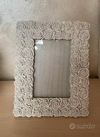 Cornice portafoto con rose