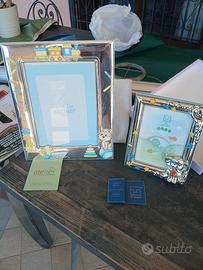 2 cornici in argento certificato una  grande e u. 