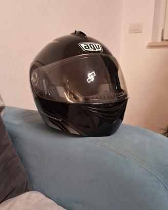 casco modulare AGV Longway nero Tg.S