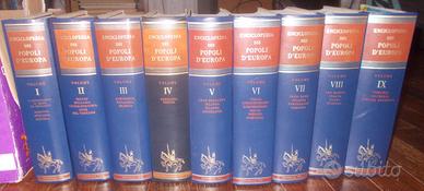 ENCICLOPEDIA DEI POPOLI D'EUROPA 9 VOLUMI COMPLETA