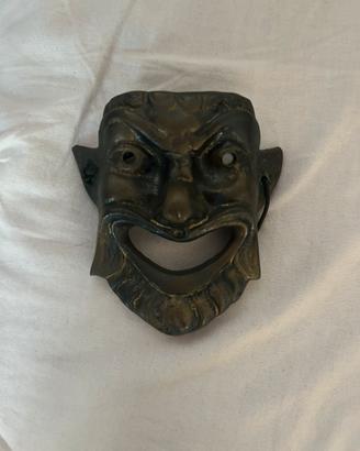 Maschera Teatrale Vintage in Bronzo