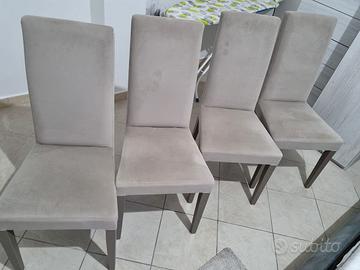 4 SEDIE NANCY RABBIT TESSUTO TRINITY RABBIT