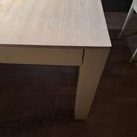 tavolo legno massello rovere sbiancato