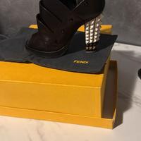 scarpe Fendi pelle  Polifonia Booties tg 36,5
