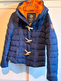 Piumino corto blu orange alamari Franklin Marshall