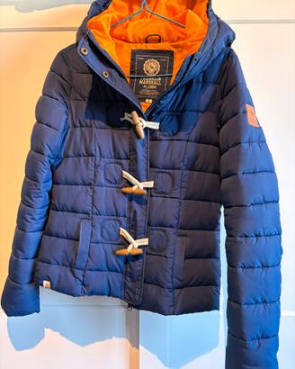 Piumino corto blu orange alamari Franklin Marshall
