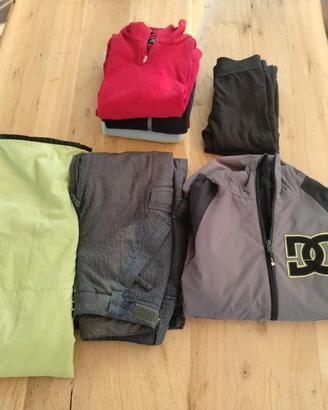 SET COMOLETOI SCI SNOWBOARD BAMBINO 10 ANNI