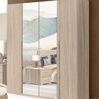 Armadio 4 ante con specchio 