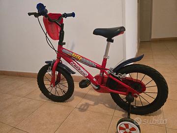 Bicicletta 14 Pollici Cars/McQueen con rotelle