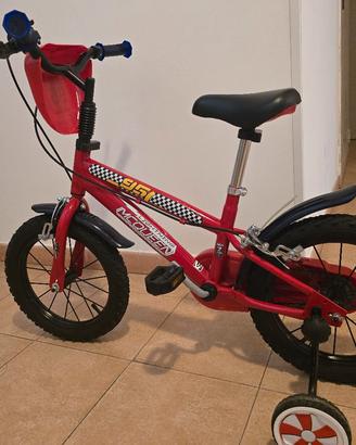 Bicicletta 14 Pollici Cars/McQueen con rotelle