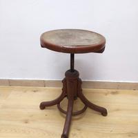 Sgabello per pianoforte antico faggio cuvato