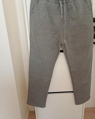 pantalone donna grigio spigato 