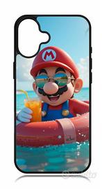 Cover custodia iPhone super Mario mare estate