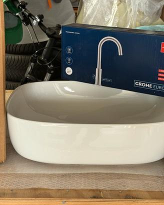 Kit completo lavabo  piu scarico e miscelatore alt