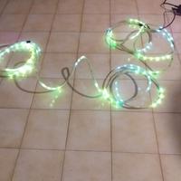 Tubo natalizio colorato da esterno