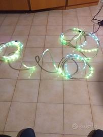 Tubo natalizio colorato da esterno