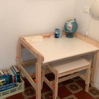 Scrivania Flisat + Panca sgabello