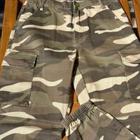 Pantaloni militari donna a vita alta