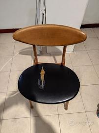 1966 sedia modello da pranzo design danese