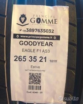 2 gomme 265 35 21 goodyear a4348