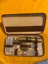 Set bagno toeletta da viaggio vintage