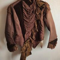 Giacca fine ‘800/inizi ‘900 in seta e velluto