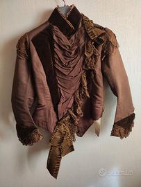 Giacca fine ‘800/inizi ‘900 in seta e velluto