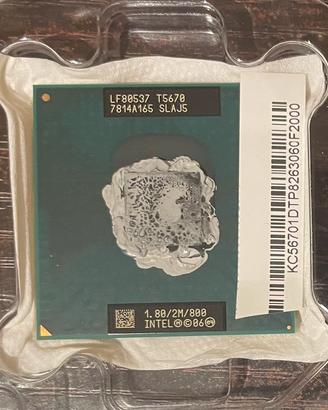 Cpu per notebook T5670  1,8GHz core 2 duo socket P