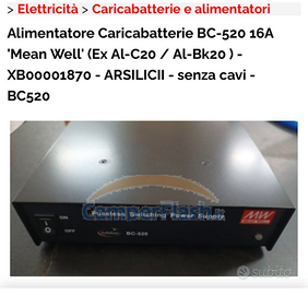 Distributore alimentatore caricabatteria Arsilicii
