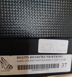 Sandali eleganti in raso con Swarovski, tacco 11 