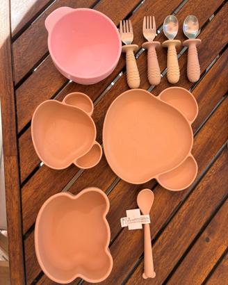 Set pappa bambino in silicone