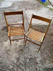 Sedie pieghevoli legno
