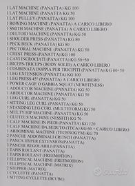 attrezzatura palestra body Building 