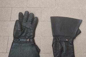 Guanti vintage motociclista in pelle