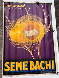 Poster per affissione Vintage Seme Bachi