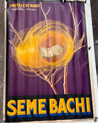 Poster per affissione Vintage Seme Bachi