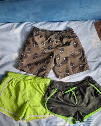 Set 3 costumi mare bambini 8-9 anni