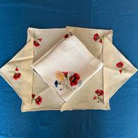 TOVAGLIETTA DA TÉ X6  BIANCO/PANNA RICAM. ANNI’70